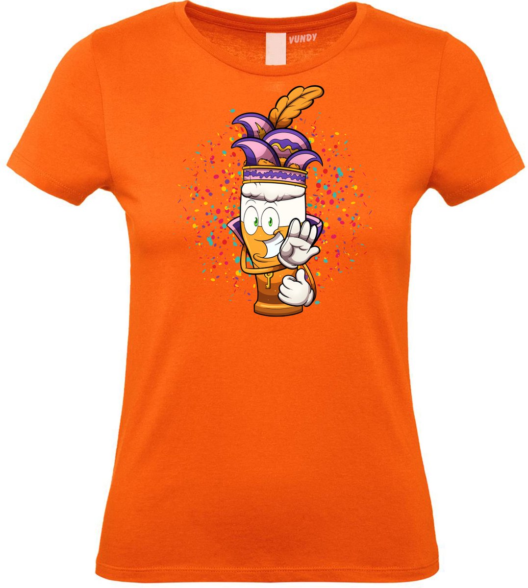 Dames T-shirt Alaaf Bier | Carnaval | Carnavalskleding Dames Heren | Oranje | maat S